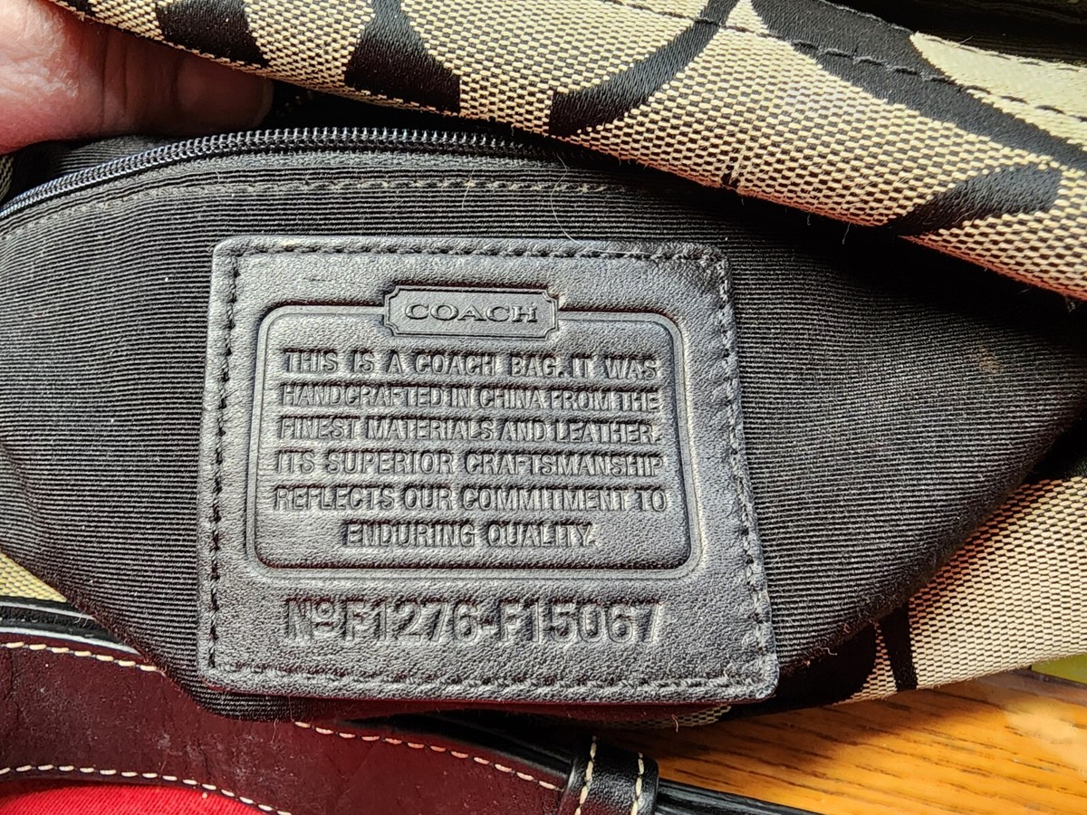 COACH 15067 24CM Signature Duffle Top Zip Convertible Crossbody 