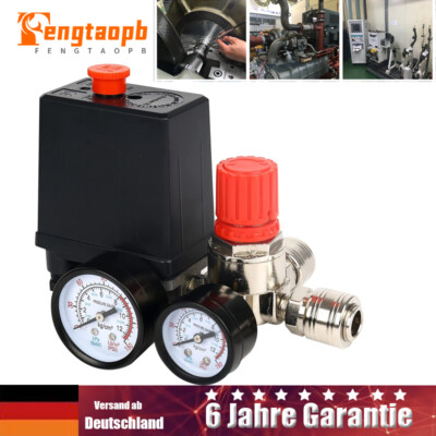 Druckregler AC 230V 20A mit Druckschalter für Schnellen Druckabbau 90-120PSI