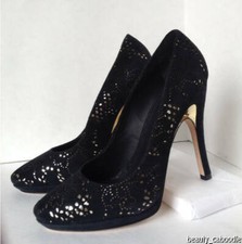 NEW ALICE  OLIVIA Helena Laser-Cut Suede Pumps Size 41 - MSRP 345.00 