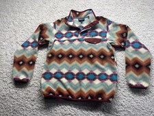 PATAGONIA Synchilla Snap-T Fleece Pullover Timber Twist Aztec Women Size Medium