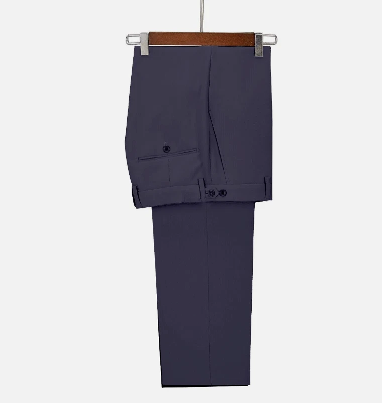 Business Mens Pants Trousers Formal Groom Tuxedo Party Prom Regualr Big Tall Fit - Image 3 of 4