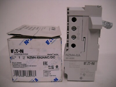 NEW EATON NZM4-XA24AC/DC Shunt Release Trip With Clamp Type Terminal, 24 VAC/VDC