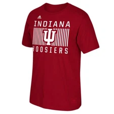 Indiana Hoosiers NCAA Adidas "Big Pattern" Name Men's Red T-Shirt