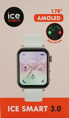   Ice Watch Ice Smart 3.0 - Rose Gold - White Weiß Unisex Armbanduhr 024302   
