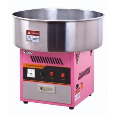 SUMTASA Candy floss machine and metal bowl, candy floss, floss, commercial + 100 stick