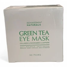 GREEN TEA Under Eye Masks - 30 Pair of Gel Pads w/ Collagen, Caffeine & B3