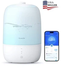 Smart Humidifier w/adjustable night Light-Small Portable Great for Aromatherapy 
