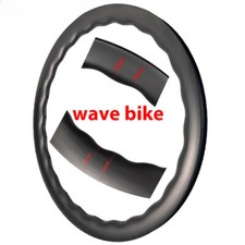 700c Tubeless Bike Wave Wheel Road Gravel Bicycle Carbon Rims Ud Matt Glossy 24h