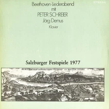 SCHREIER Tenor BEETHOVEN Liederabend 1977 Salzburg ETERNA 827397 2LP Black Label