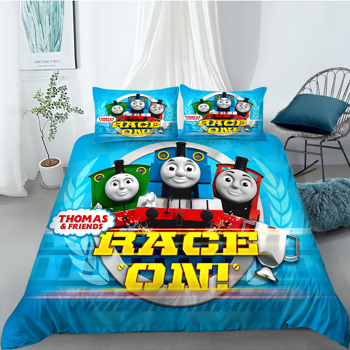 Thomas and Friends Quilt/Duvet/Doona Cover Set Single Double Queen Size