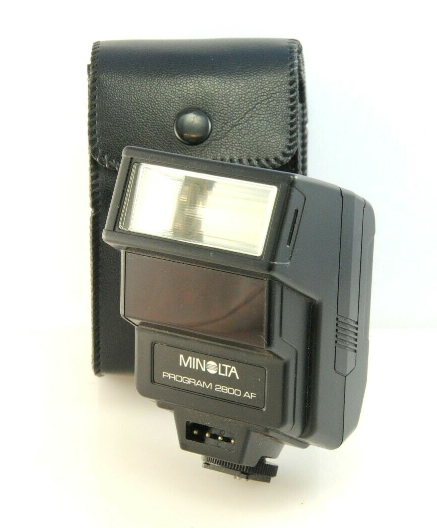 Minolta Program 2800 AF Dedicated Flash for 5000 7000 9000 AF, | eBay