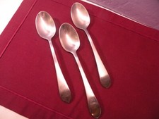 SET OF 3 TOWLE BOSTON ANTIQUE Oval Soup Spoons 18/10 Satin Stainless China 8"
