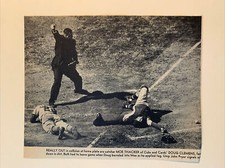 Moe Thacker Cubs Doug Clemens Cardinals 1963 S&S Baseball Pictorial 7X6 Panel