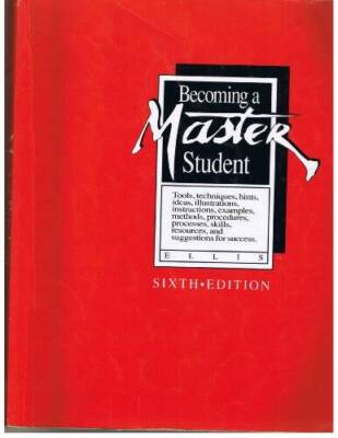 Becoming a Master Student - Paperback By ELLIS, DAVID B. - GOOD