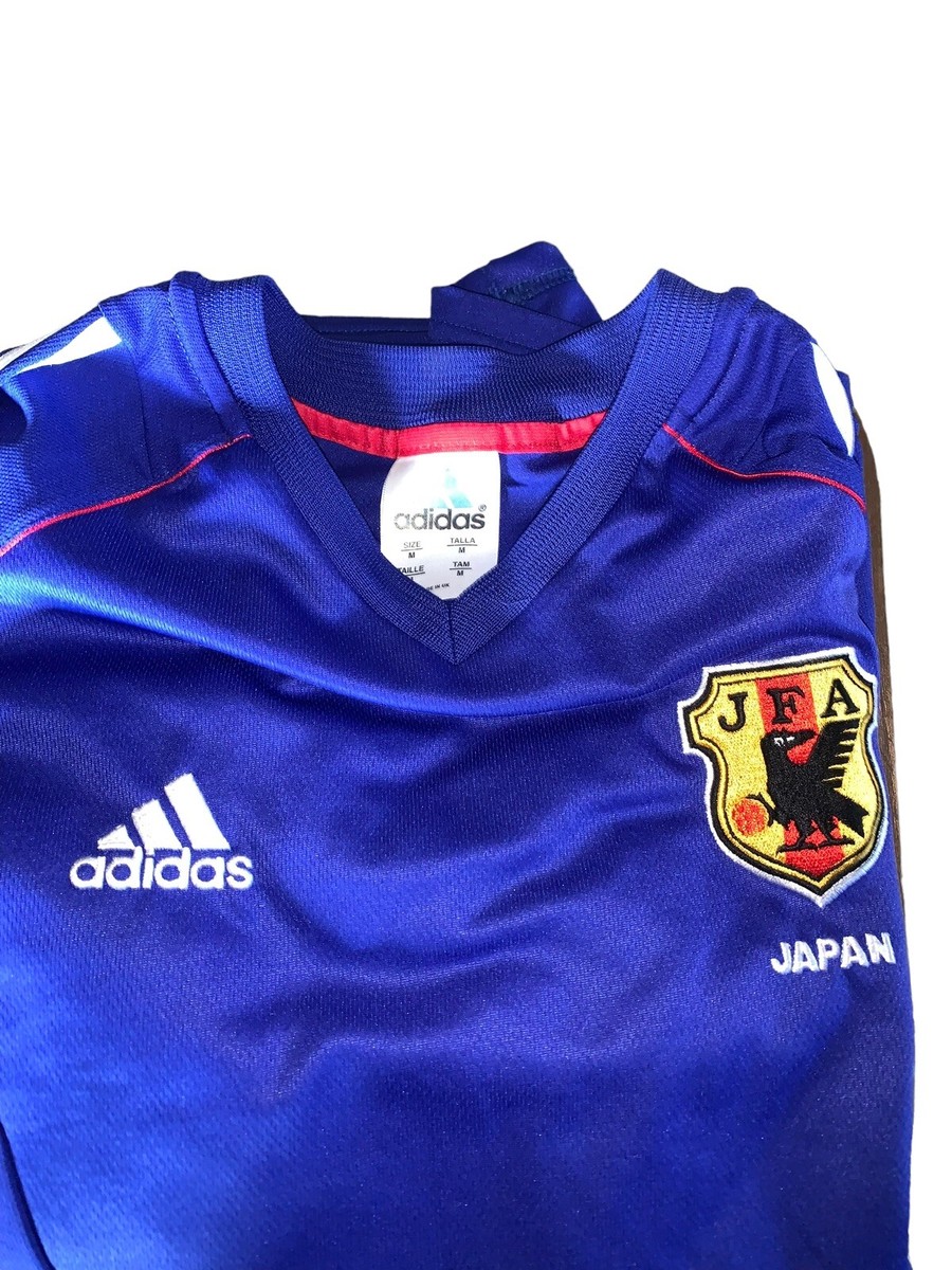 ADIDAS 2002 World Cup Japan Fútbol Soccer Jersey Blue Size M