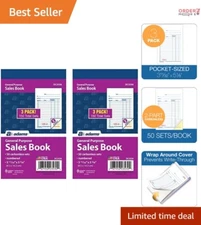 All-Purpose Duplicate Receipt Book, 3-11/32 x 5-5/8 Inches - 2-Part Carbonless