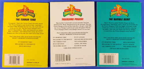 MIGHTY MORPHIN POWER RANGERS VINTAGE BOOK/NOVEL LOT OF 9 PARACHUTE PRESS - Picture 3 of 7