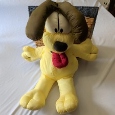 Vintage Jumbo 30  Garfield  Odie Stuffed Dog w/Tags 1978-1983 by Spencer Nylon