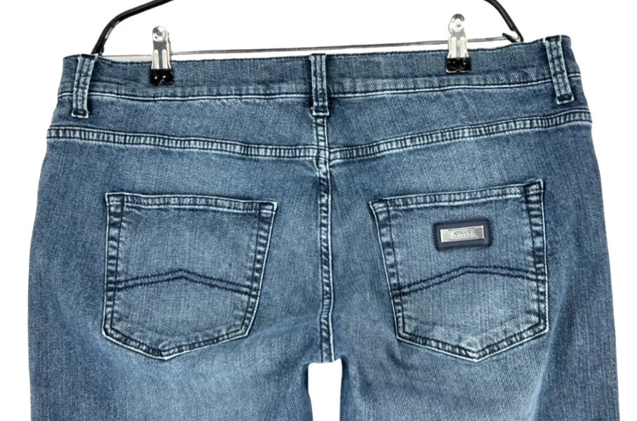 Armani Collezioni Herren Slim Fit Ziply Gerade Jeans Größe W38 L32 - Bild 4 von 4