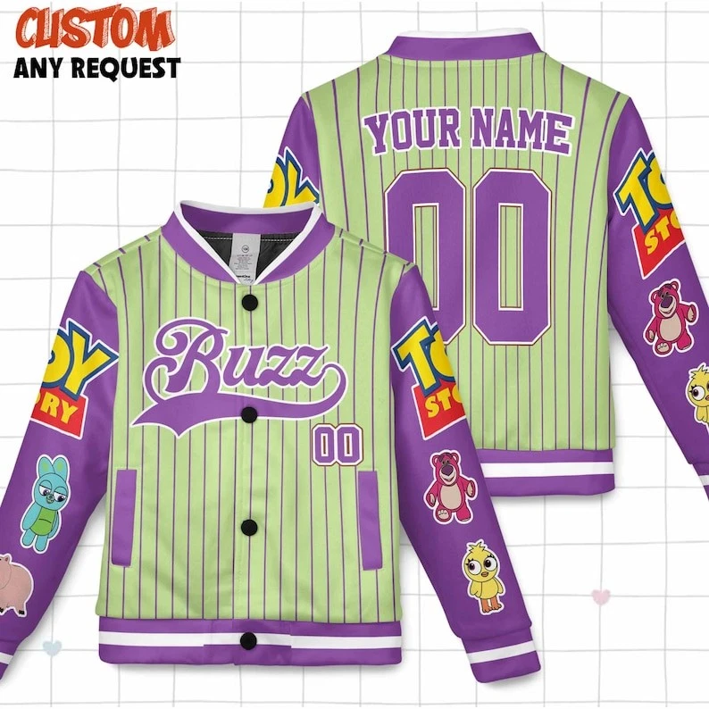Personalized Buzz Lightyear Cosplay Costume Baseball Jacket