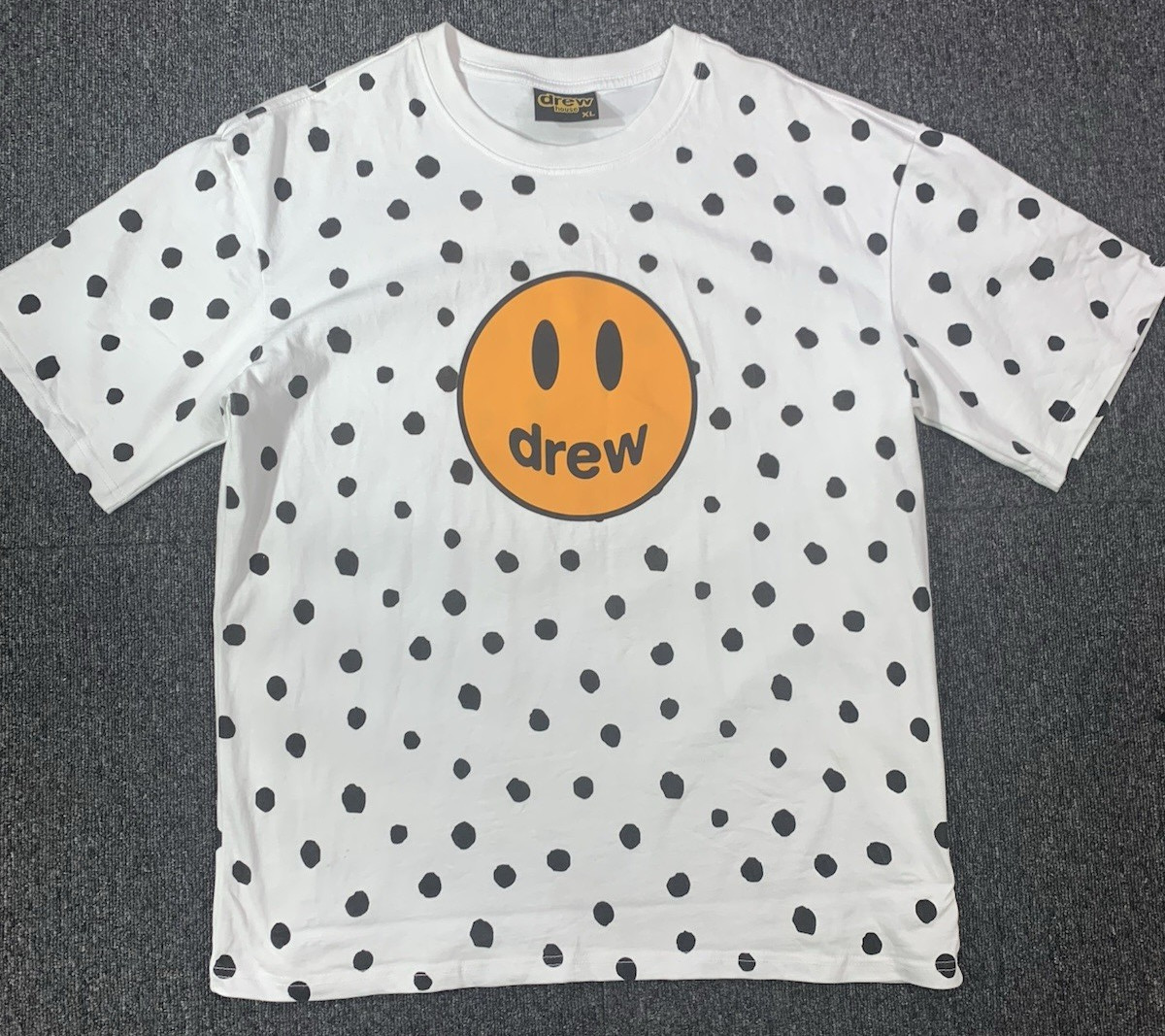 Drew House Mascot Polkadot T-Shirt XL Mens White Crew