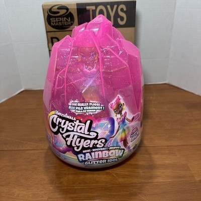 Hatchimals Crystal Flyers Rainbow Glitter Idol Flying Doll Toy with Lights NEW