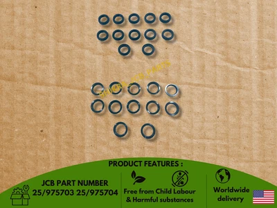 JCB BACKHOE - CONTROL VALVE KIT SPOOL & WIPER SEALS 24 PCS (25/975703 25/975704) - Photo 1/4