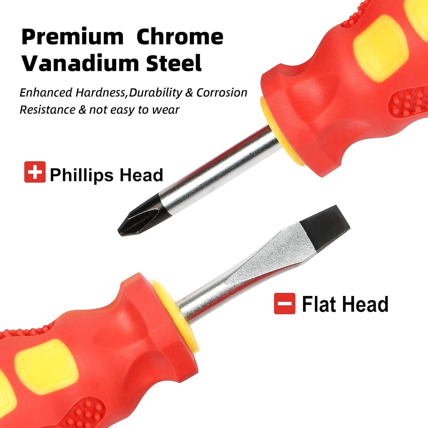 Magnetic Screwdriver Sets 10 PCS,Craftsman Screwdriver Set with Bag,Flat Head...