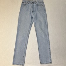 VTG 90s Calvin Klein Mom Jeans Sz 10 High Rise Super Slim Enzyme Wash Denim USA