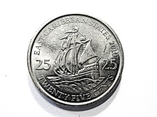 East Caribbean Territories  25 Cents  2010  "Segelschiff"