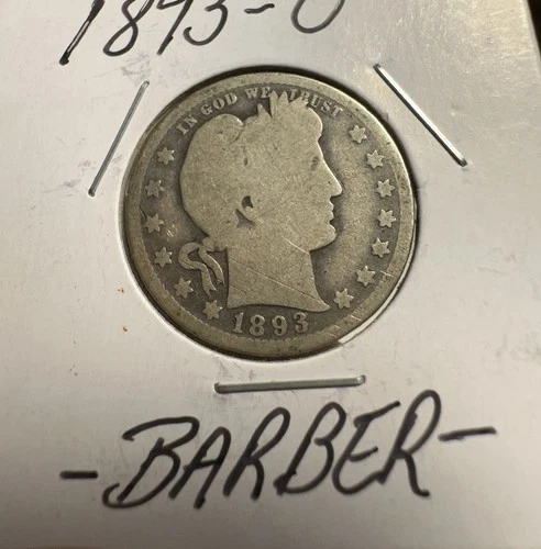 1893 O Barber Quarter