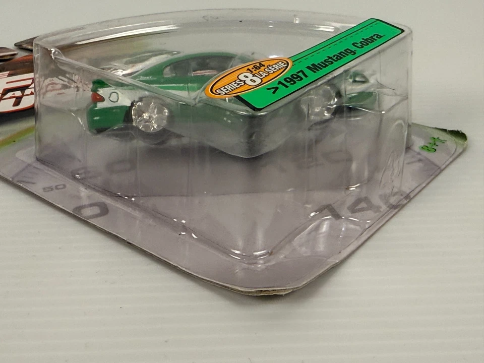 racing champions 1/64 fast & furious 1997 mustang cobra green NIB - Image 3 of 4