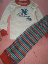 New Nwt Gymboree Gymmies 3 boy pajamas long sleeve toddler N is for Nightcrawler