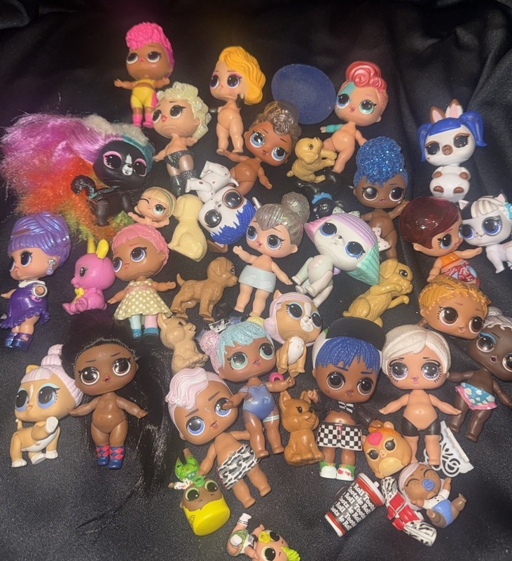 L.O.L. Surprise Dolls Mixed Lot,  Collectible Accessories Minis Babies Pets, 1lb