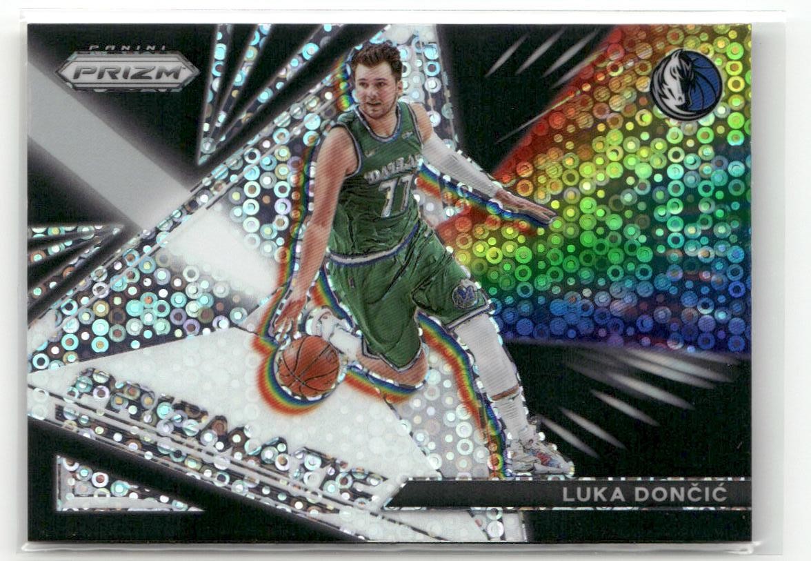 2021-22 Panini Prizm #27 Luka Doncic Prizmatic Fast Break SP LAKERS