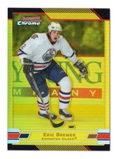 2003-04 Bowman Chrome Eric Brewer Gold Refractor 25/50