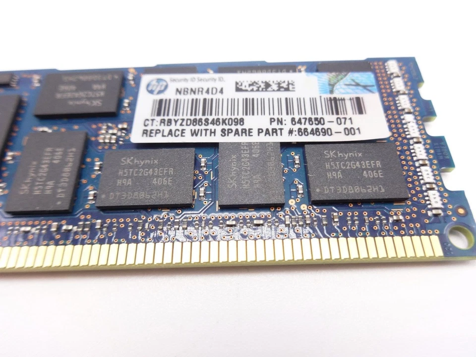 HP 664690-001 8GB PC3L 10600R 2Rx4 Memory Dimm 647650-071 647897-B21 - Image 3 of 3