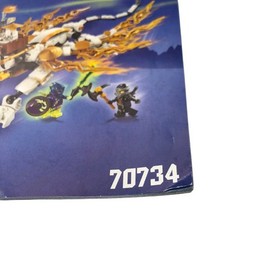 Lego Ninjago Master Wu Dragon 70734 Instruction Booklets 1 and 2 Used No Parts