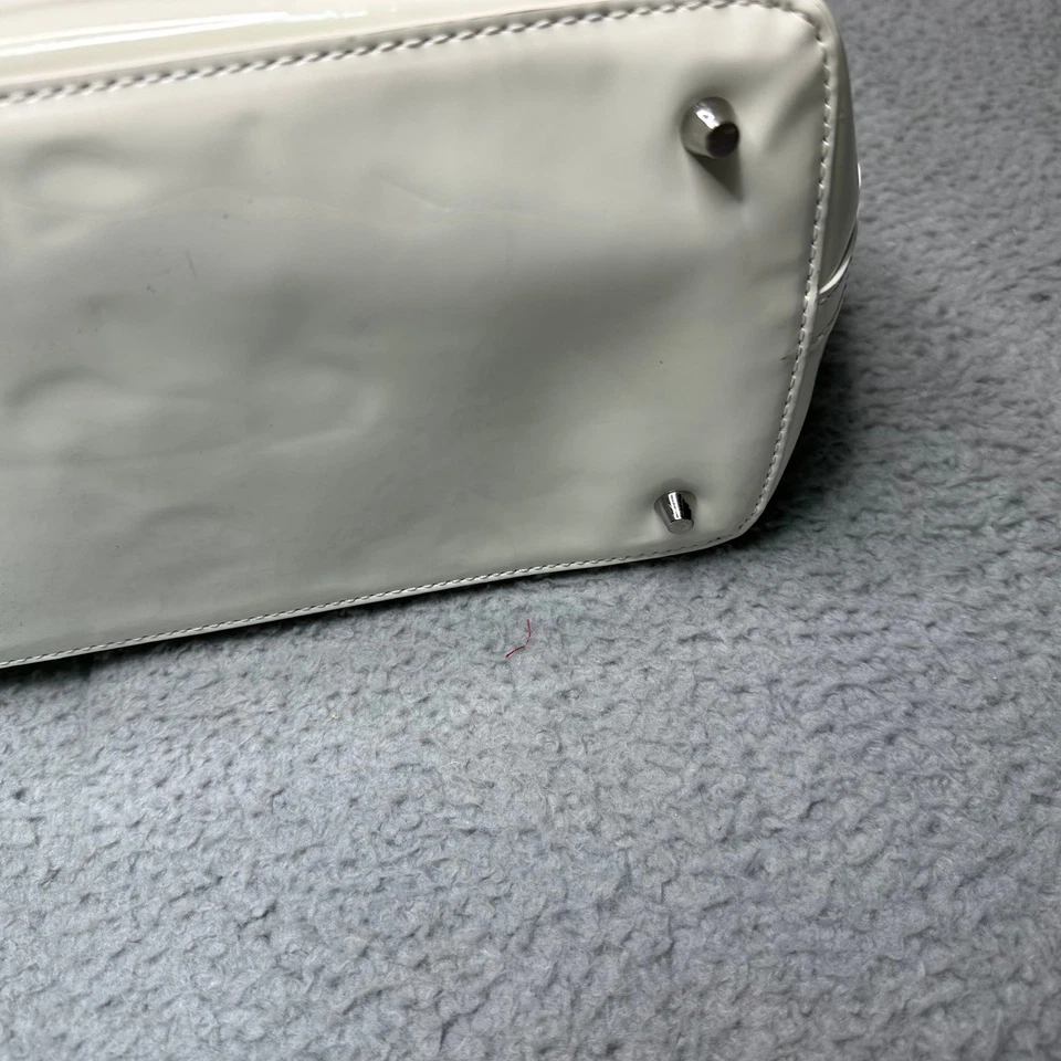 Bolso de mano Burberry Supernova blanco con cordón de red a cuadros Foto 4 de 4