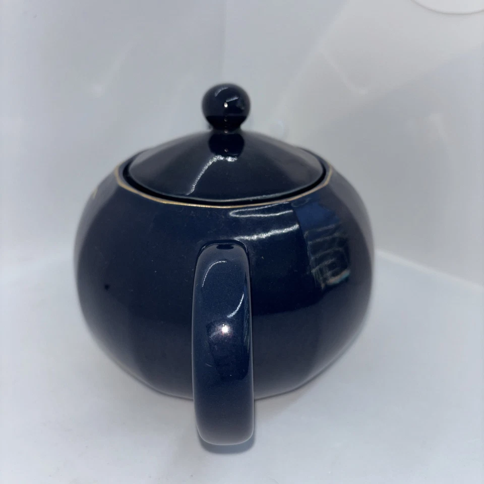 TETERA de Colección Gaviotas Otagiri Azul Marino Dorado Náutica Japón RARA Y COMO NUEVA Foto 2 de 4