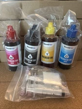ChemU refill Ink compatible with HP/Cannon printers, set of 4, 100ml each NEW