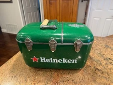 Heineken Beer Cooler & CD Player AM/FM Radio Cool Box RADIO WORKS CD DOESN'T