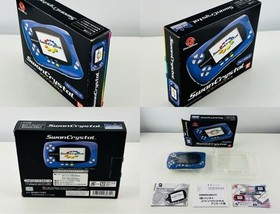 Bandai WonderSwan Swan Crystal Blue Violet Console System Excellent Condition JP
