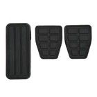 <!--F#f_0-->3pcs Clutch Brake Accelerator Pedal Pad Kit Rubber Black Flexible Wearproof Re<!--F/-->