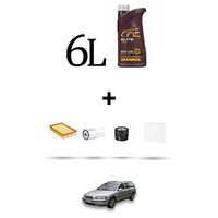 Hoffcar Wartungsset 4 Filter Und 6L ÖL FüR Volvo V70 II 2.5 Tdi 103Kw Ab 2000
