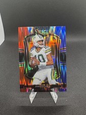 2025 Panini Select #168 Jordan Love Black and Red Prizm Shock