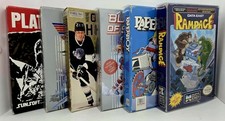 LOT of 6 Nintendo NES Game CIB Rampage Paperboy Top Gun Platoon Wayne Gretzky 🕹