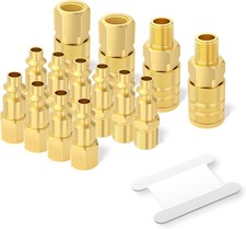 "Air Hose Fittings, 1/4''NPT Quick Connect Air Coupler and Plug Kit, I/M Type, 1