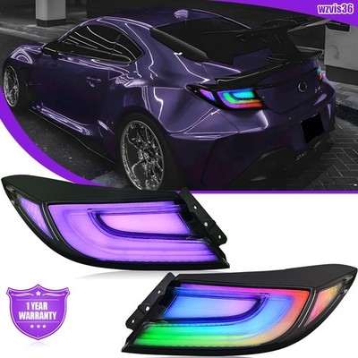 1Set RGB Rainbow LED Tail Light For Toyota GR86 Subaru BRZ 2021-2025 Rear Lamps