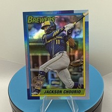 2025 Topps Update - 35th Anniversary Jackson Chourio U90-8 Rainbow Foil